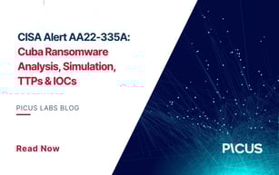 CISA Alert AA22-335A: Cuba Ransomware Analysis, Simulation, TTPs & IOCs