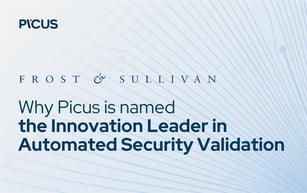 Why Frost & Sullivan Named Picus the Innovation Leader in Automated Security Validation