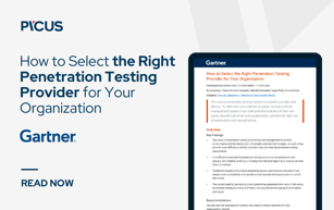 Gartner: How to Select the Right Penetration Testing Provider for Your Organization