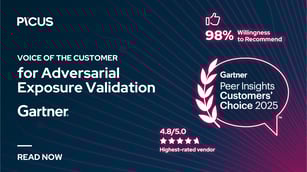 Picus Security Named a 2025 Gartner Peer Insights™ Customers’ Choice for Adversarial Exposure Validation
