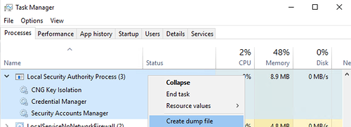 credential dumping