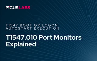 T1547.010 Port Monitors in MITRE ATT&CK Explained