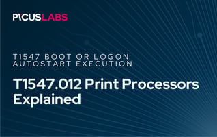 T1547.012 Print Processors in MITRE ATT&CK Explained
