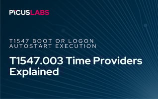 T1547.003 Time Providers in MITRE ATT&CK Explained