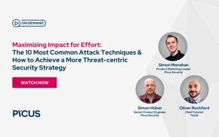 On-Demand Webinar: Maximizing Impact for Effort:The 10 Common Attack Techniques & How to Achieve a Threat-centric Security Strategy