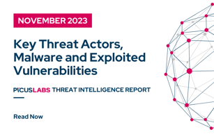 November 2023: Key Threat Actors, Malware and Exploited Vulnerabilities