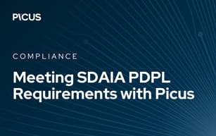 Meeting SDAIA PDPL Requirements with Picus Platform
