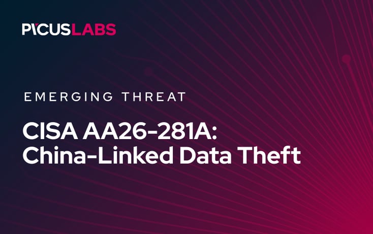 CISA AA26-281A: How Chinese Government-Linked Actors Steal Sensitive Data