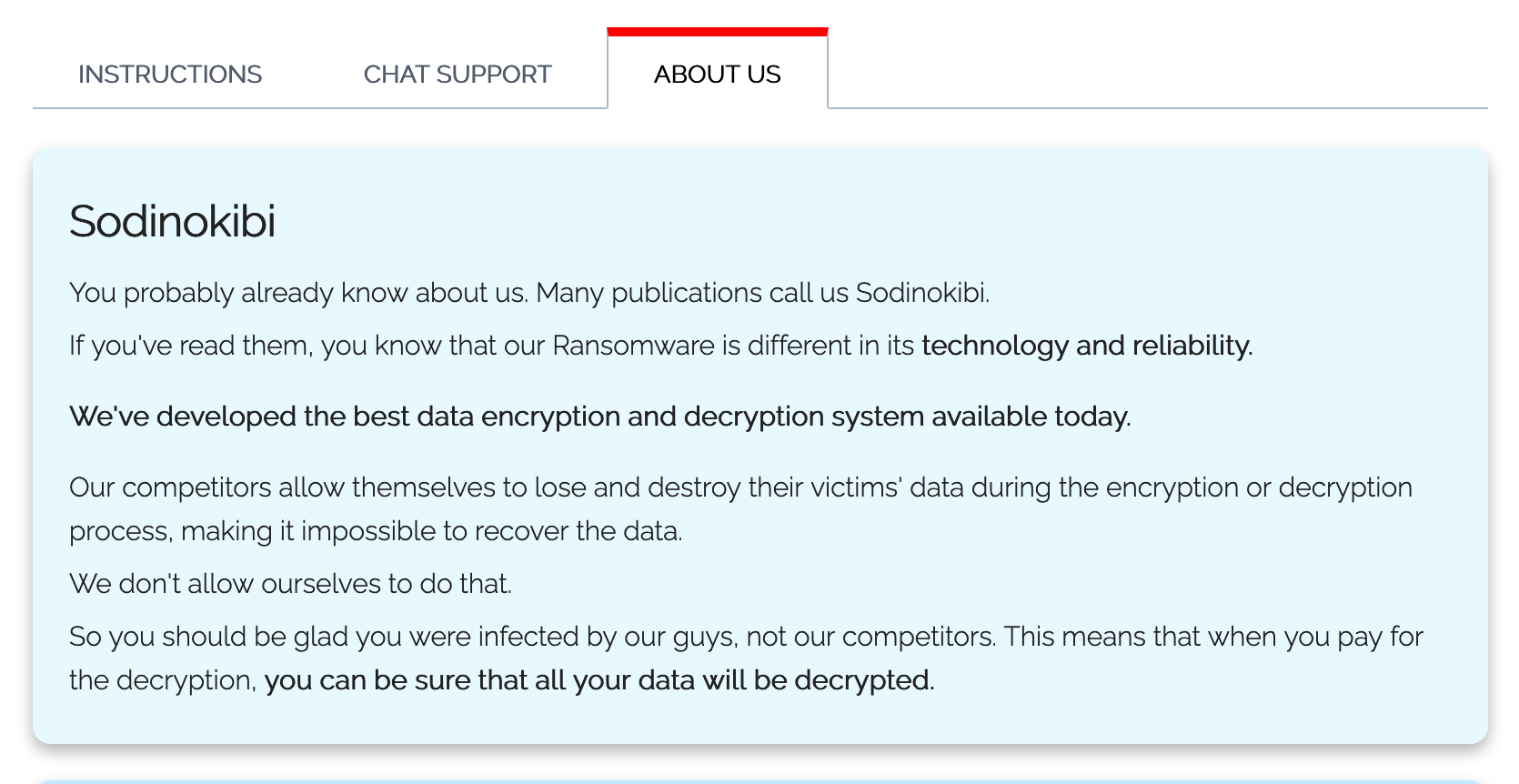 sodinokibi ransomware analysis