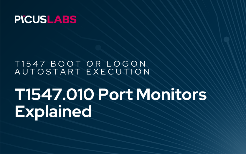 T1547.010 Port Monitors in MITRE ATT&CK Explained