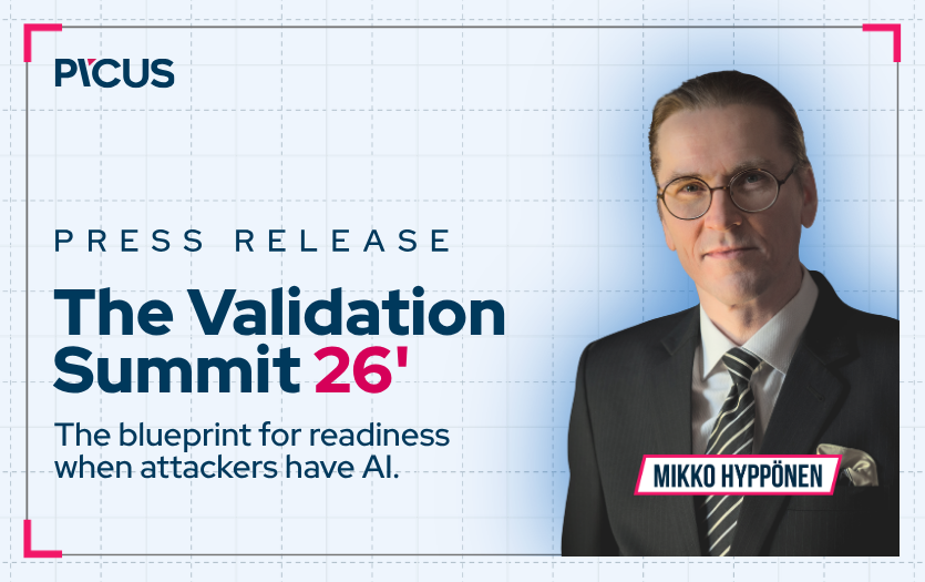 Picus Security Announces The Validation Summit ’26 Featuring Keynote Speaker Mikko Hyppönen