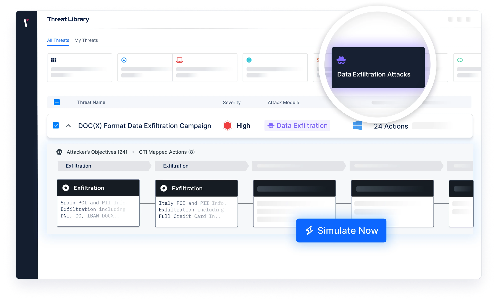 Picus Threat Library, Data Exfiltration Attacks Module